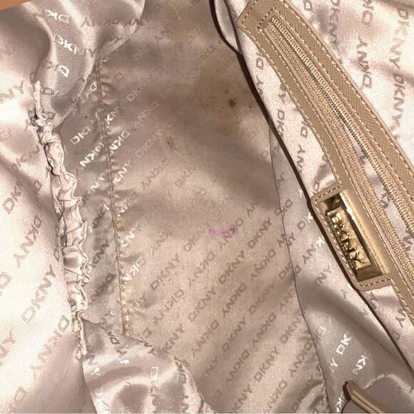 Dkny Brown and taupe satchel with classic style!! - Picture 10 of 11